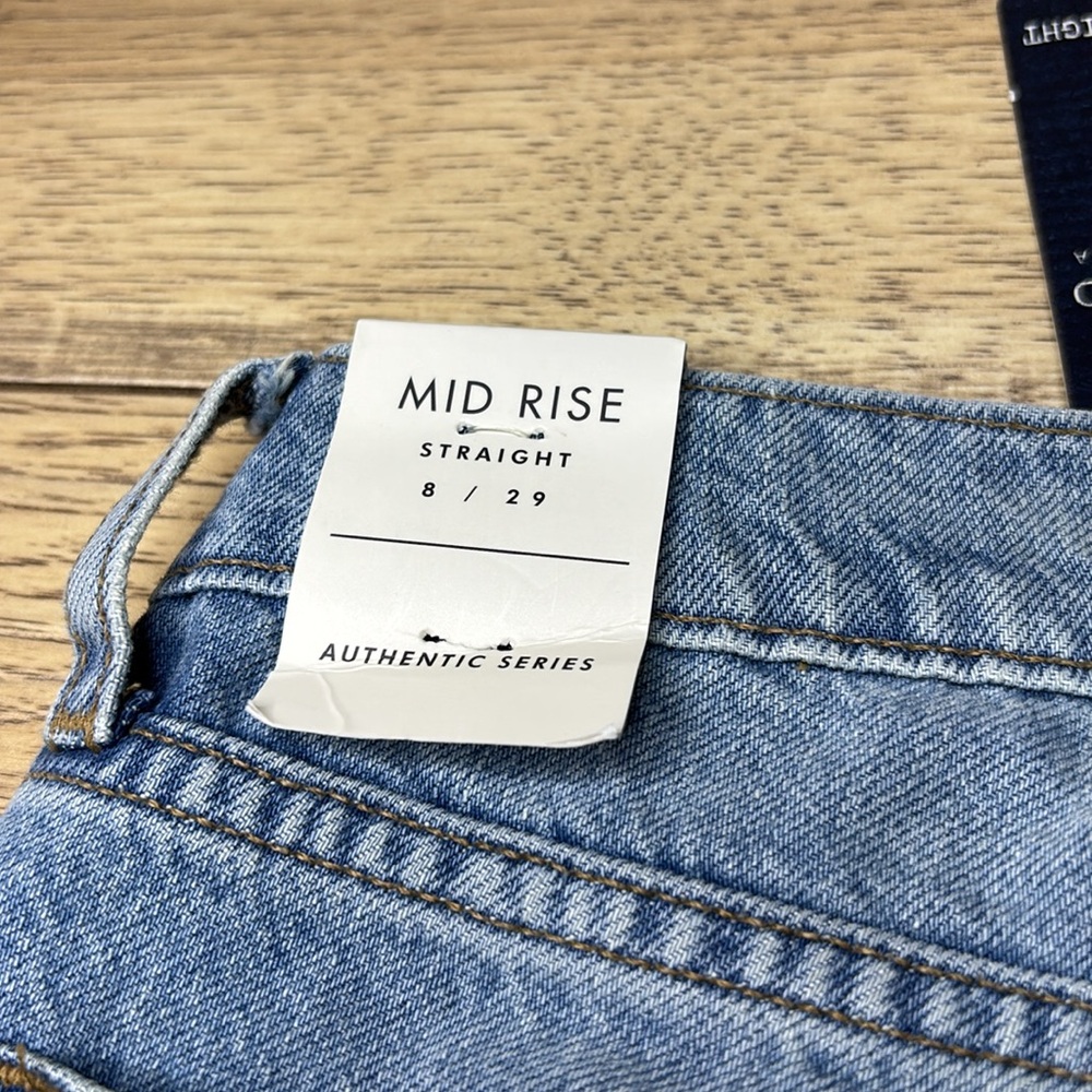 Lucky Brand Mid Rise Authentic Blue Straight Leg Jeans Classic Style Size 29 - Picture 8 of 12